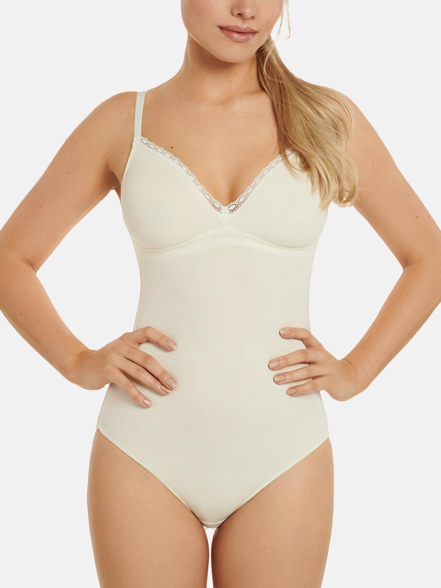 Image of Bügel-bodysuit Ines Damen Elfenbein 95
