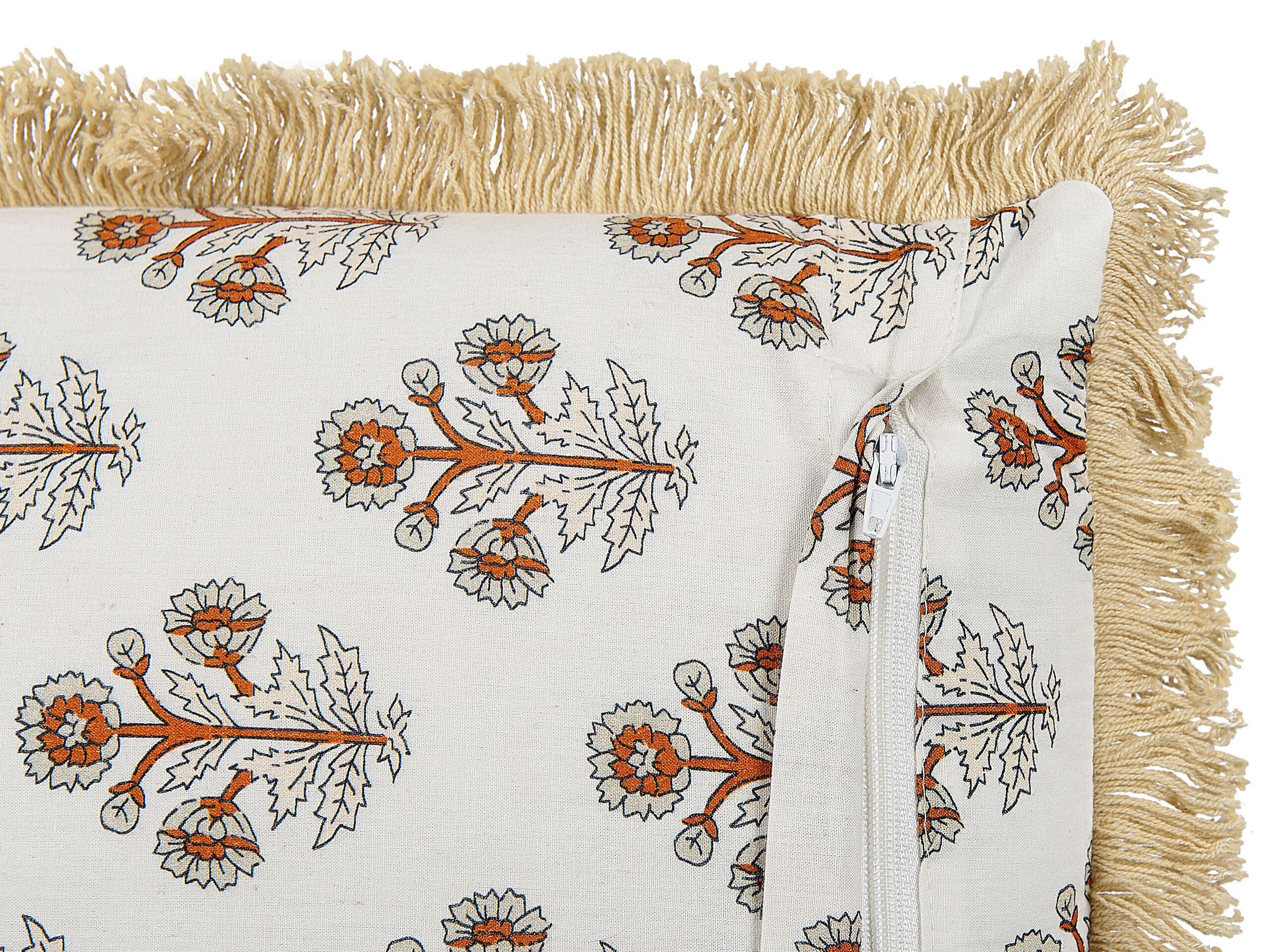 Beliani Lot de 2 coussins en Coton Traditionnel OMORIKA  