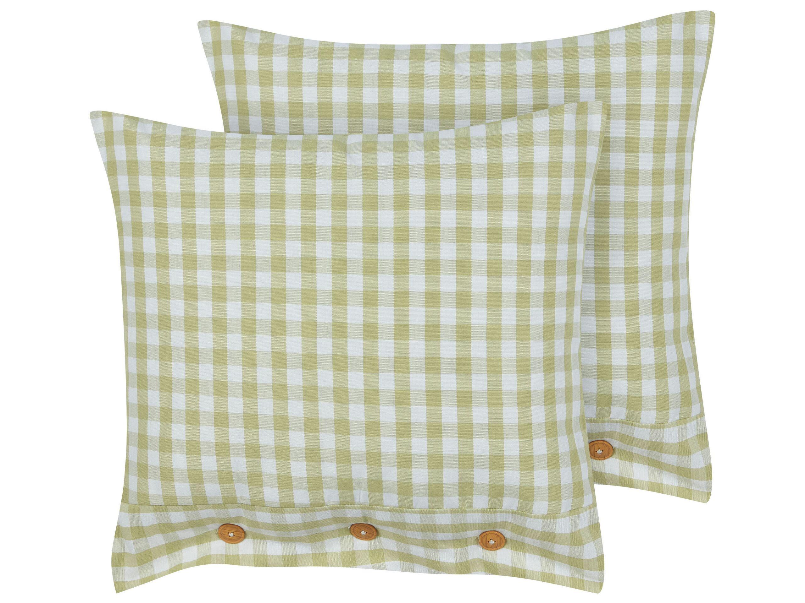 Beliani Lot de 2 coussins en Polyester Traditionnel TALYA  