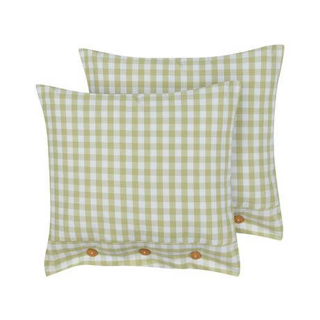 Beliani Lot de 2 coussins en Polyester Traditionnel TALYA  