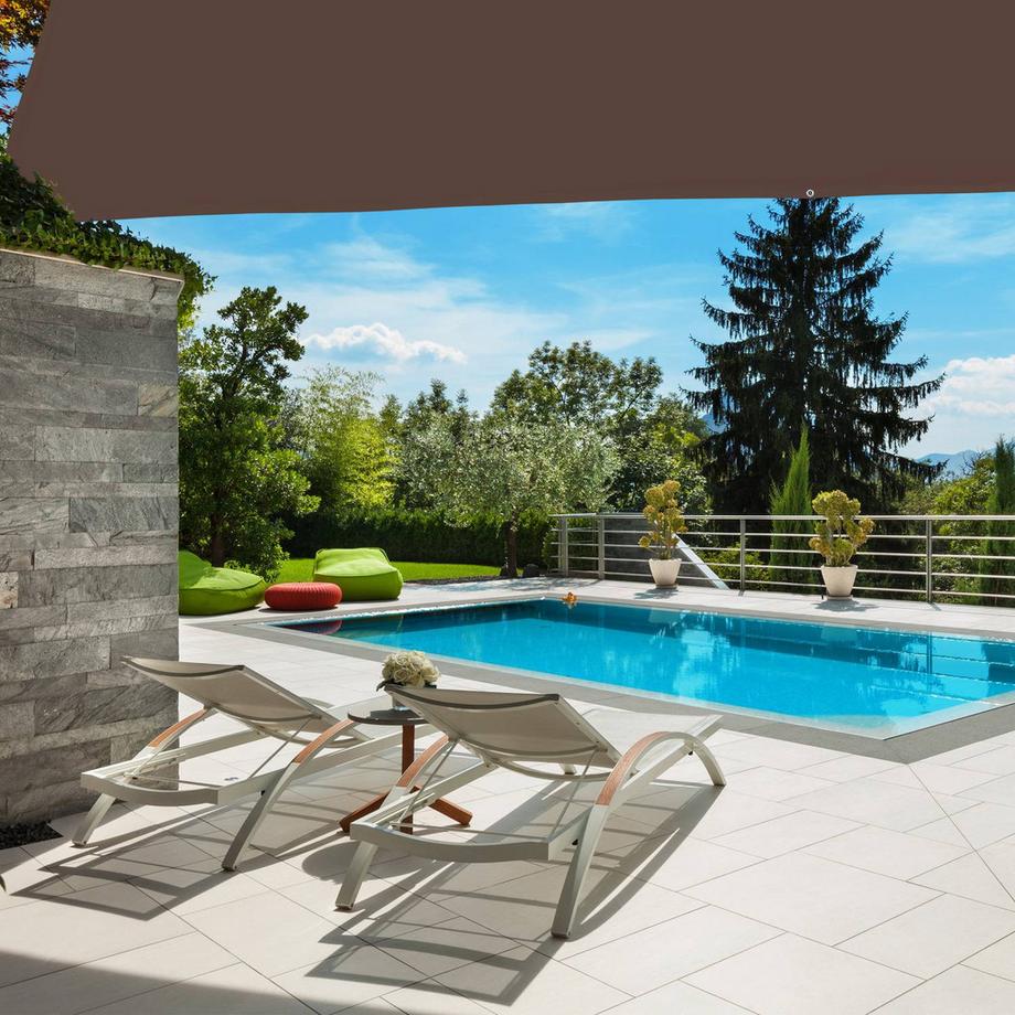 B2X Vela parasole trapezoidale marrone  