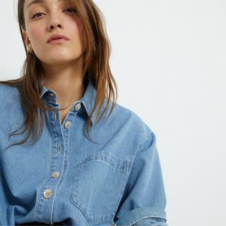 La Redoute Collections  Jeanshemd mit langen Ärmeln 