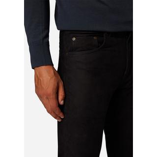 RICANO  Pantalon en cuir pour hommes RT-101 en style 5 poches et en cuir nubuck de buffle robuste - Coupe droite 