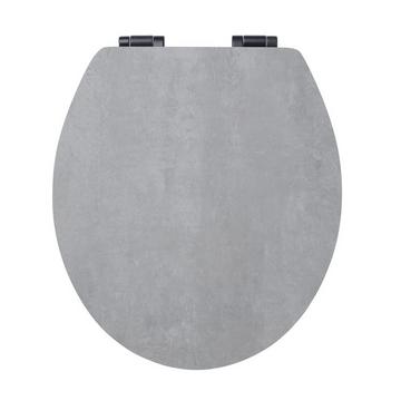 Siège de WC Troyes Slow Down béton gris - MDF - FSC® 100%