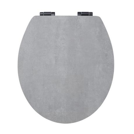 diaqua Sedile per WC Troyes Slow Down cemento grigio - MDF-FSC® 100%  