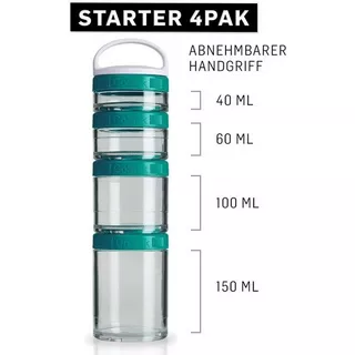 Blender Bottle  BlenderBottle GoStak Starter 4Pak, Red 350 ml 
