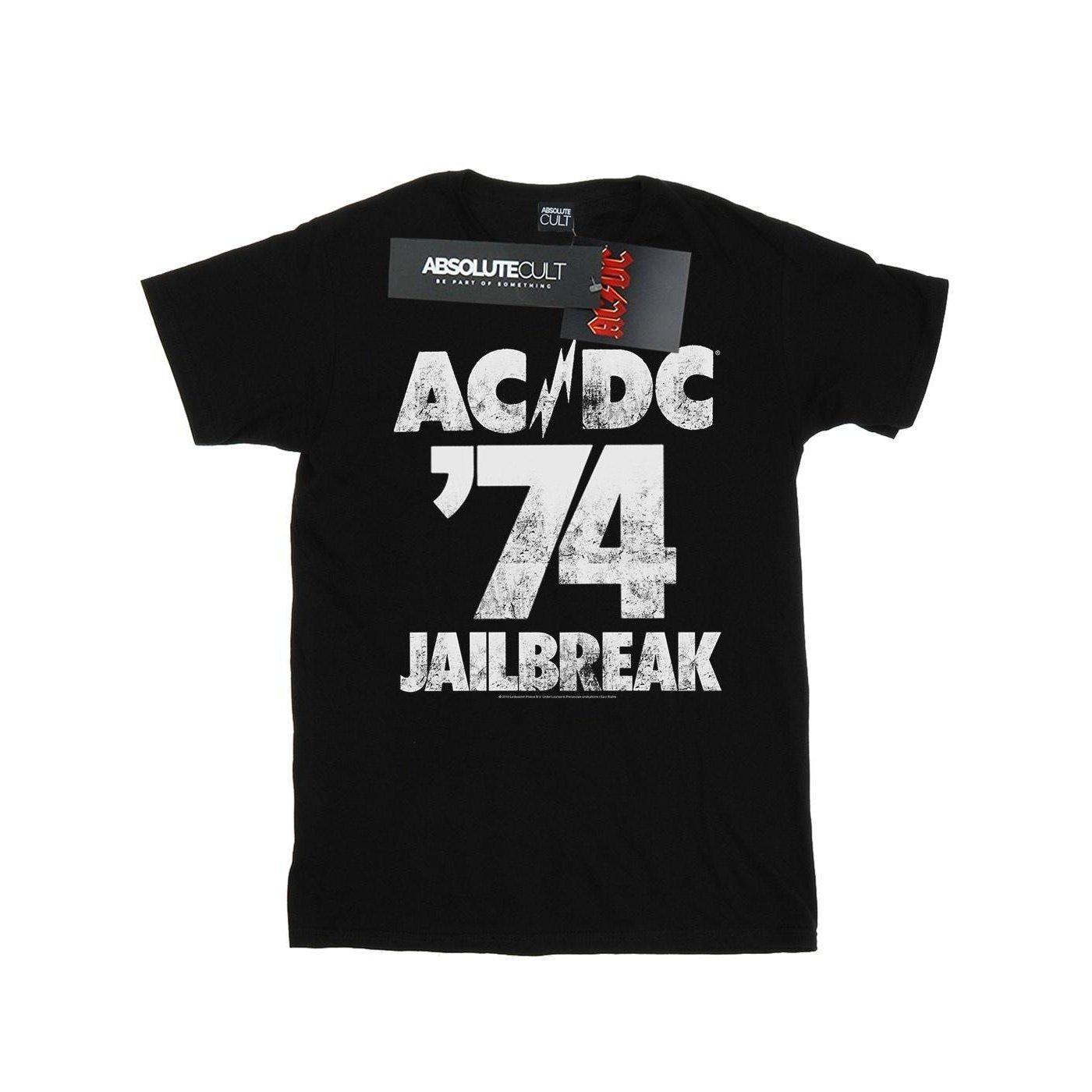 Image of Acdc Jailbreak 74 Boyfriend Fit Tshirt Damen Schwarz M