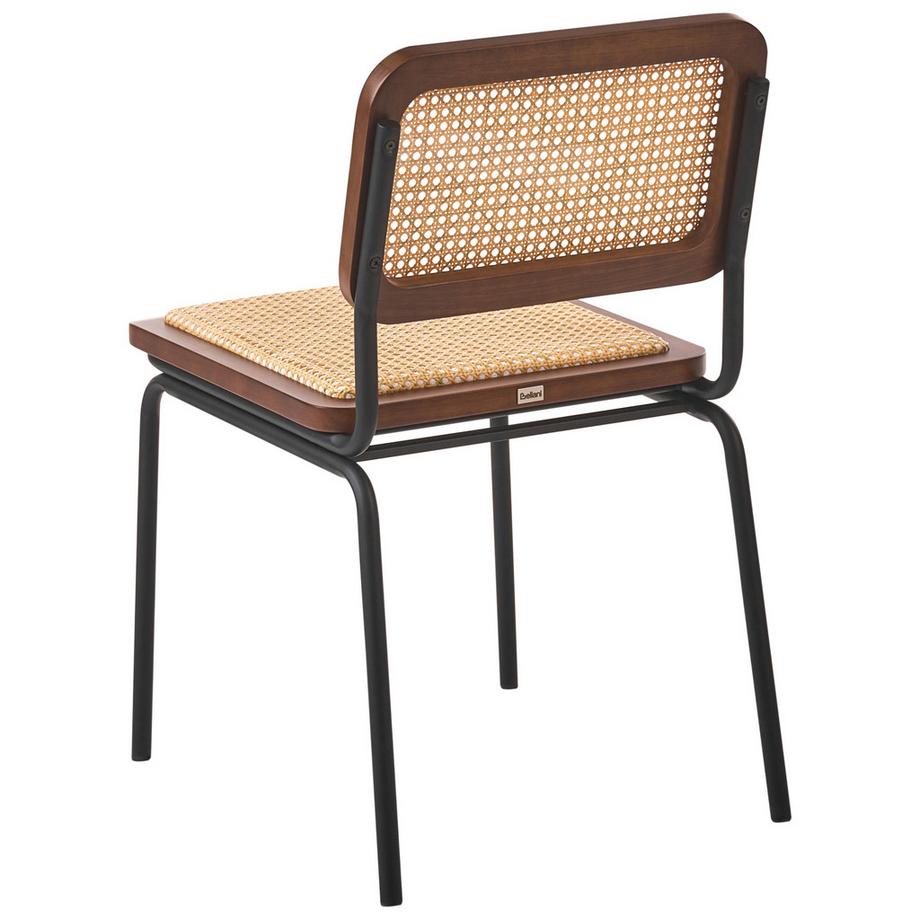 Beliani Set di 2 sedie da pranzo en Rattan sintetico Boho CORVALLIS  