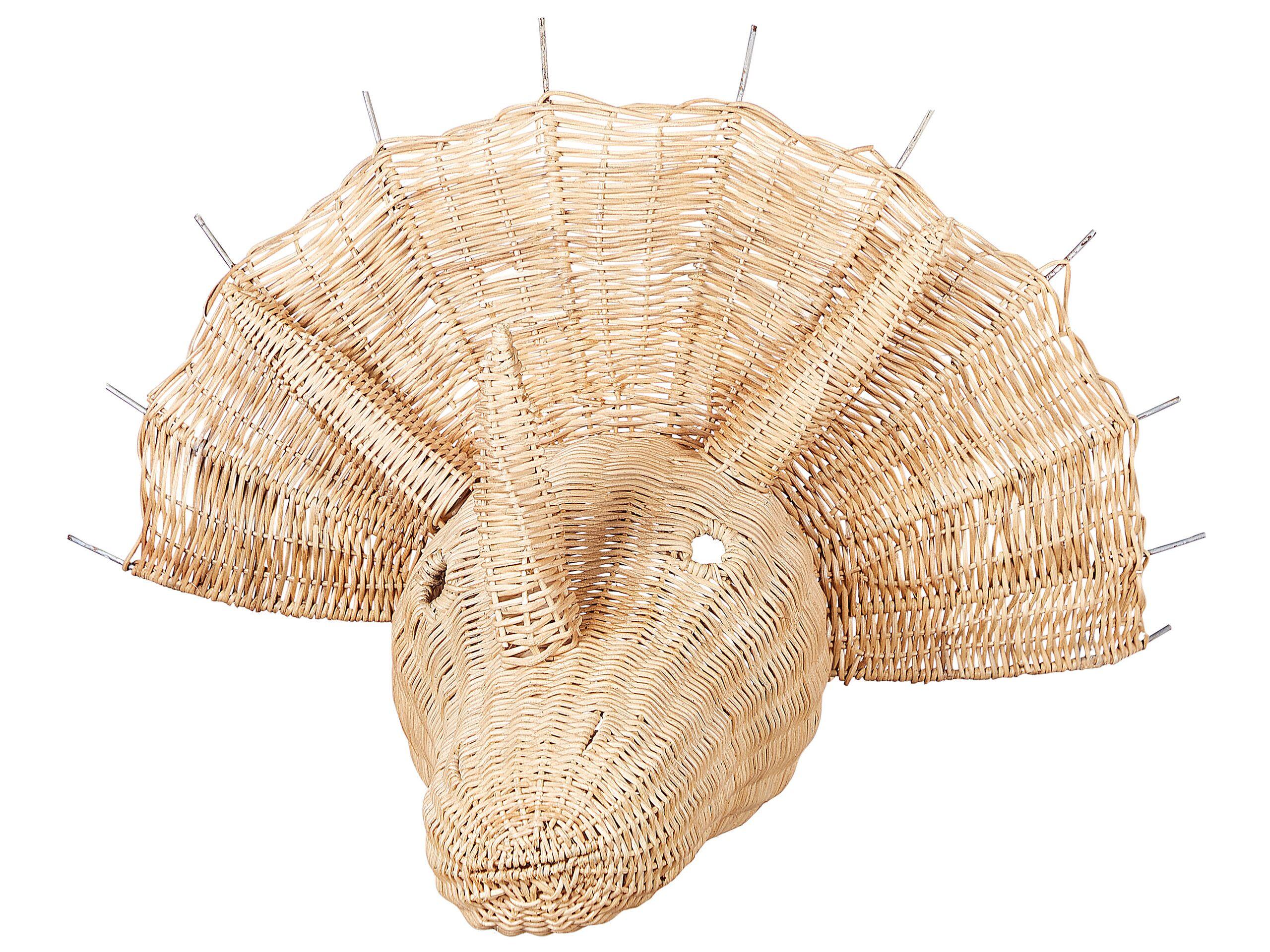 Beliani Wanddekoration aus Rattan Boho BIOKO  