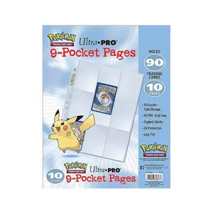 Pokémon Hochtransparente Folien 3-Loch (9-Pocket)
