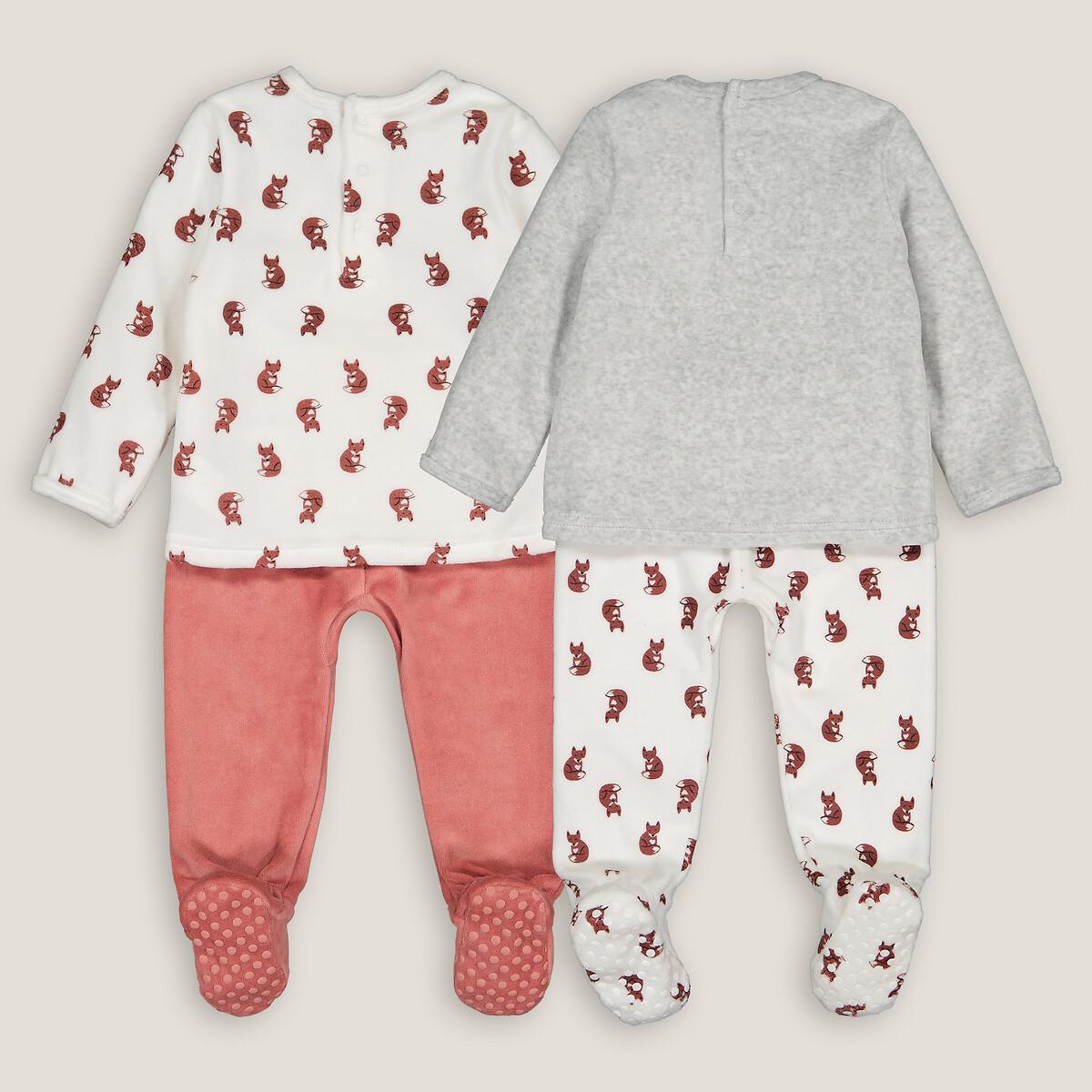 La Redoute Collections  2er-Pack Pyjamas aus Samt 