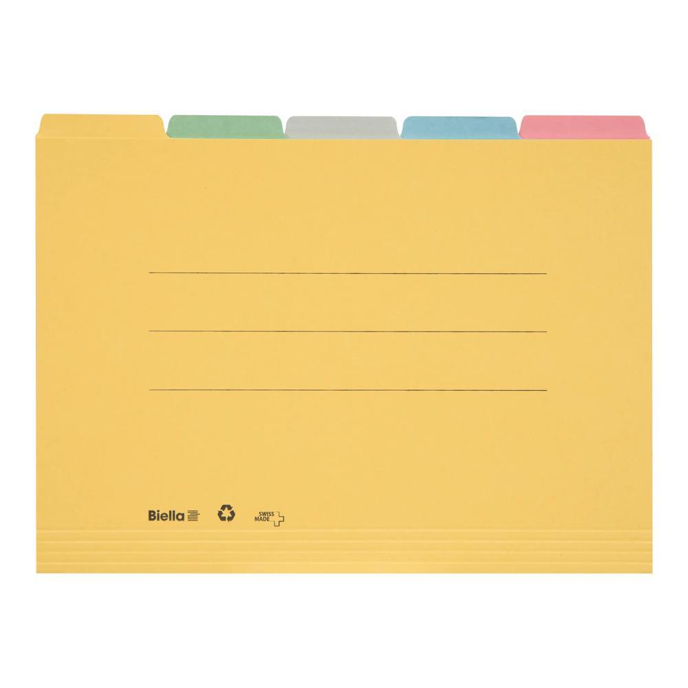 Image of Registermappe A4 Set à 5 Mappen farbig - x 10 Registermappe A4 Set à 5 Mappen farbig - x 10