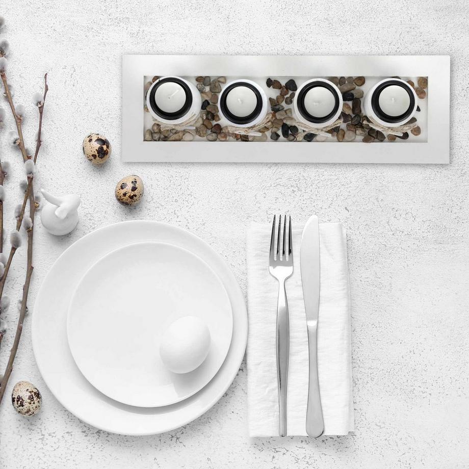 B2X  Bougeoir chauffant avec plateau et pierres 