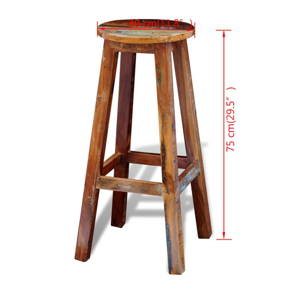 VidaXL  Tabouret de bar bois 