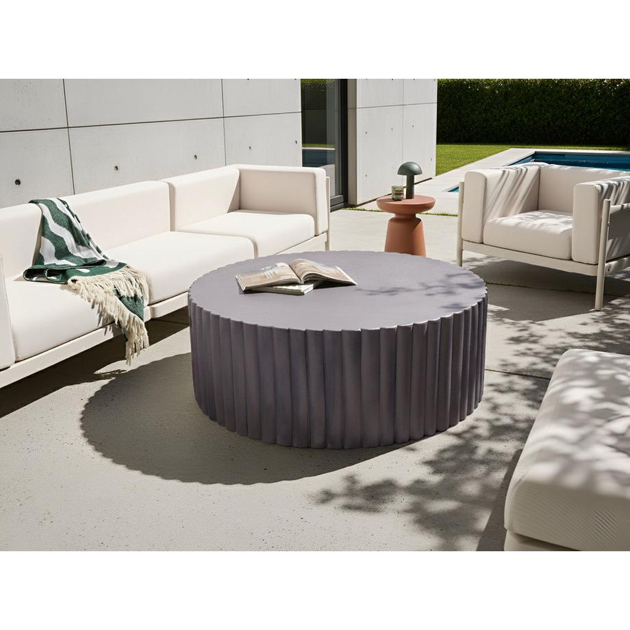 Beliani Couchtisch aus Magnesiumoxid  POZZA  