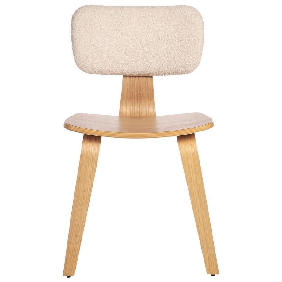 Beliani Set di 2 sedie da pranzo en Bouclé Classico LUCINDA  