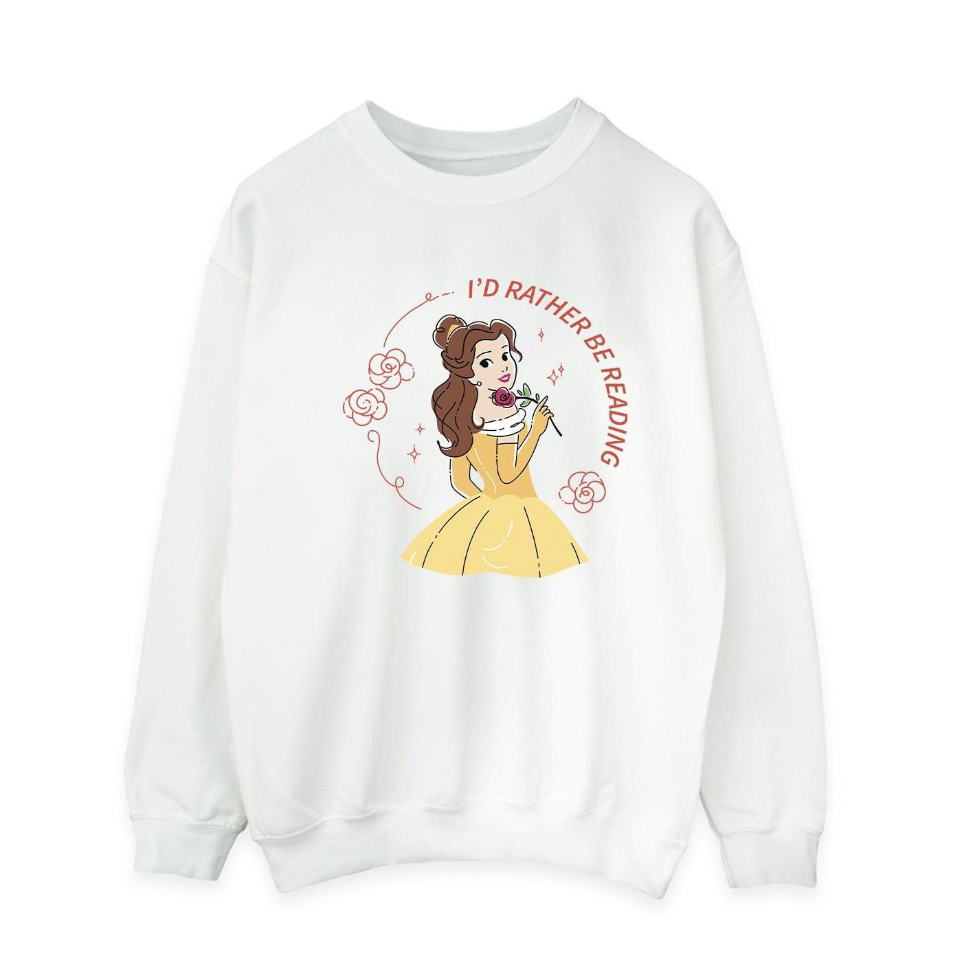 Disney  Beauty And The Beast I'd Rather Be Reading Sweatshirt 