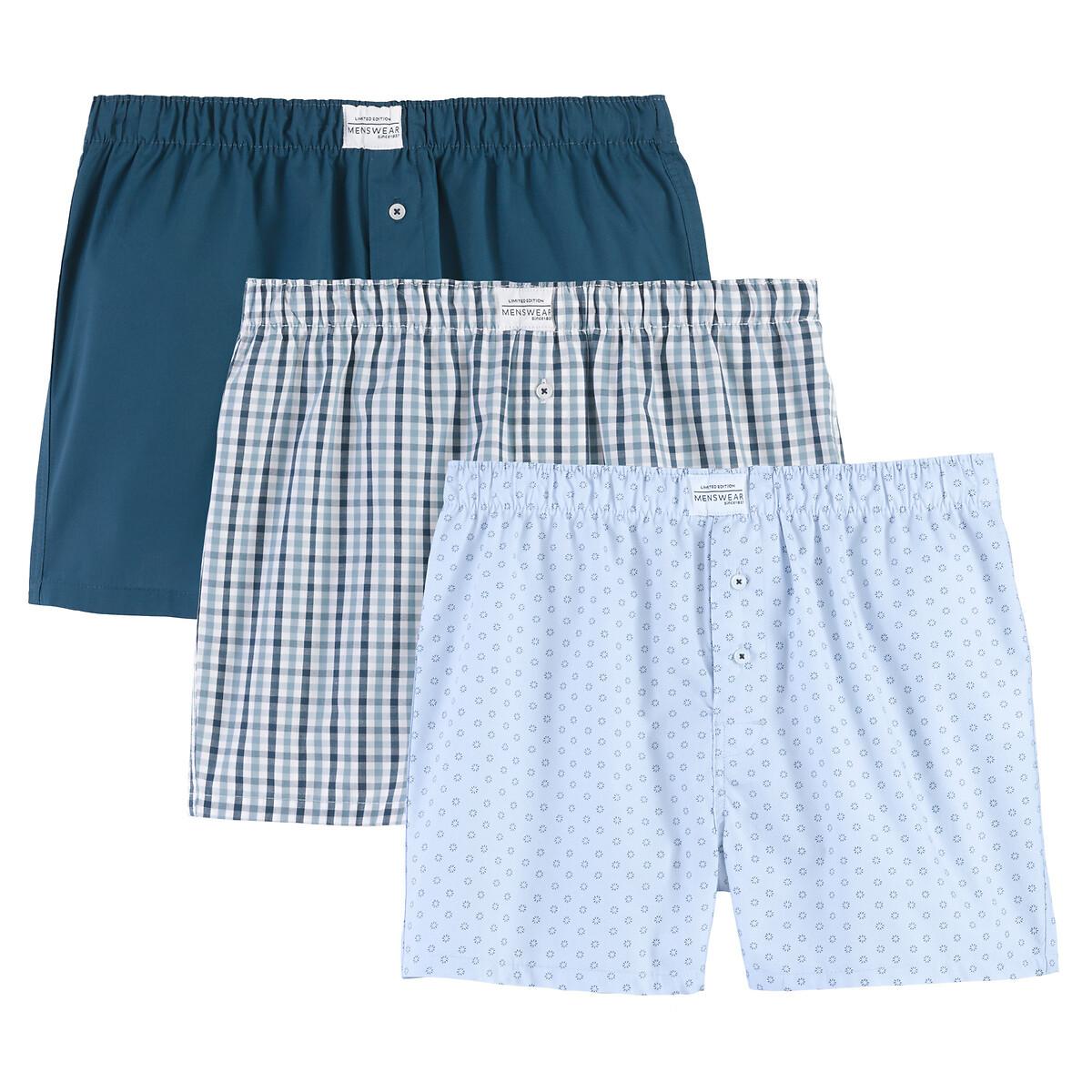 Image of 3er-pack Boxershorts Herren Blau XXL