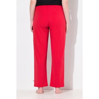 Ulla Popken Pantaloni Pigiama Tinta Unita Cuori Gamba Lunga  