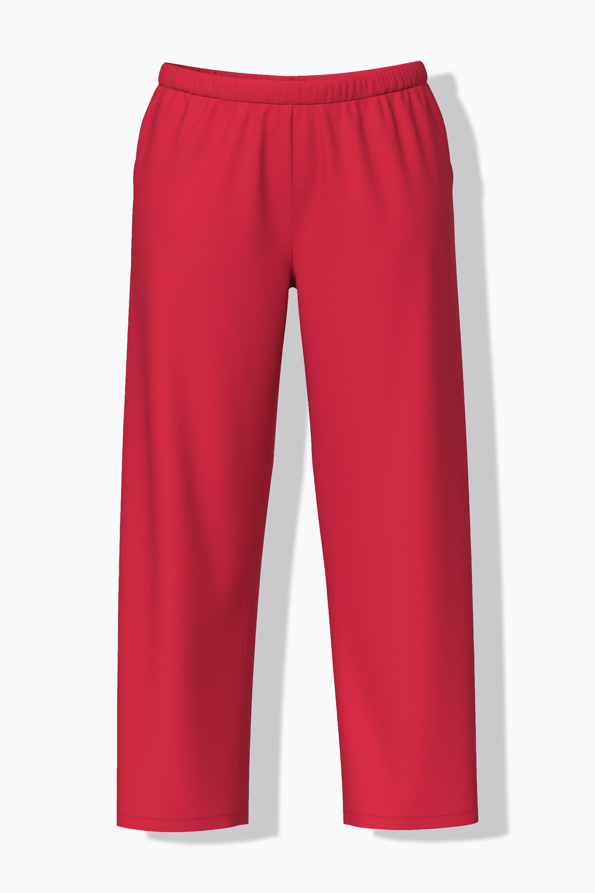 Ulla Popken Pantaloni Pigiama Tinta Unita Cuori Gamba Lunga  