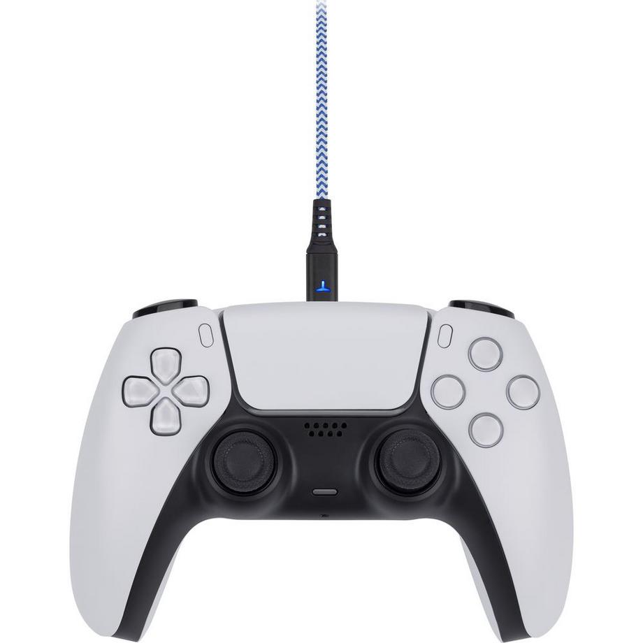 Egogear  EGOGEAR Kabel SCH10 Weiß/Blau Typ-C 3 m geflochten für PS5 