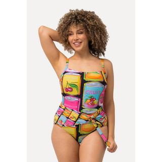 Ulla Popken  Costume da bagno con frutta in scatola, coppe morbide e materiale riciclato 