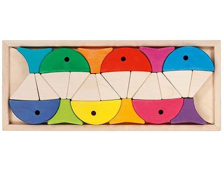 Image of Spiele Legespiel und Bausteinkasten (24Teile)