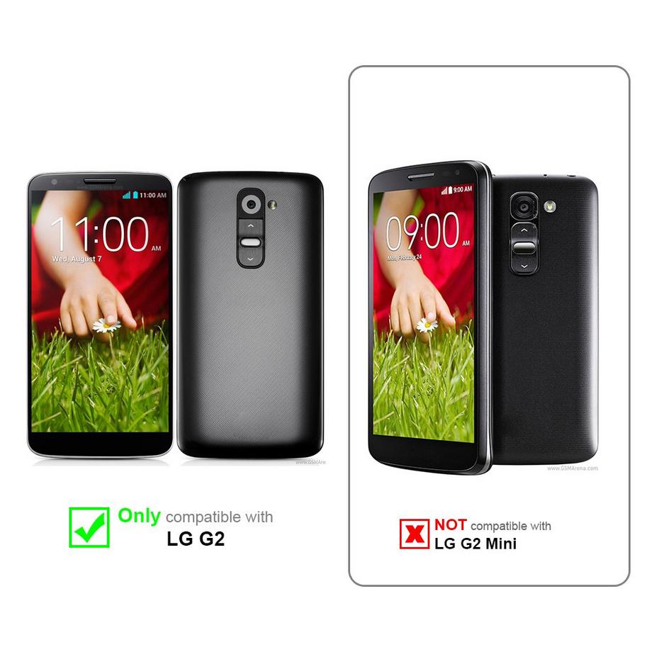 Cadorabo  Hülle für LG G2 Hard Case in Holz Optik 