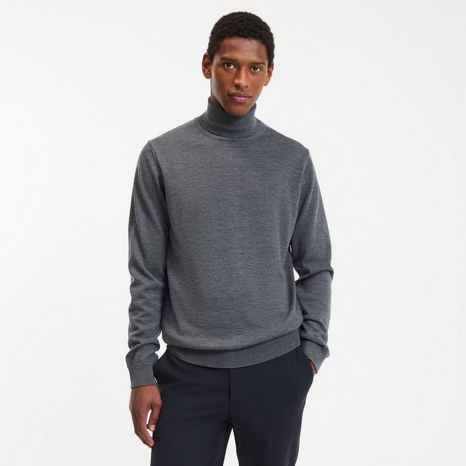 La Redoute Collections Rollkragenpullover Merinowolle  