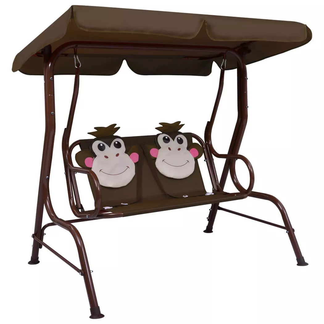 VidaXL - dondolo Tessuto, One Size, Marrone