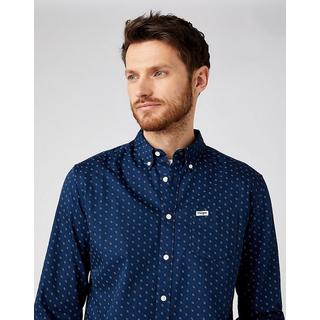 Wrangler  Langarm One Pocket Button Down Hemd 