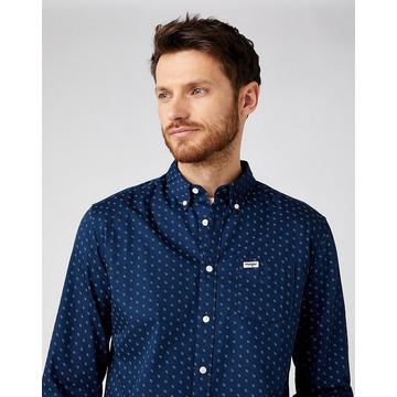 Manica Lunga One Pocket Button Down Camicia