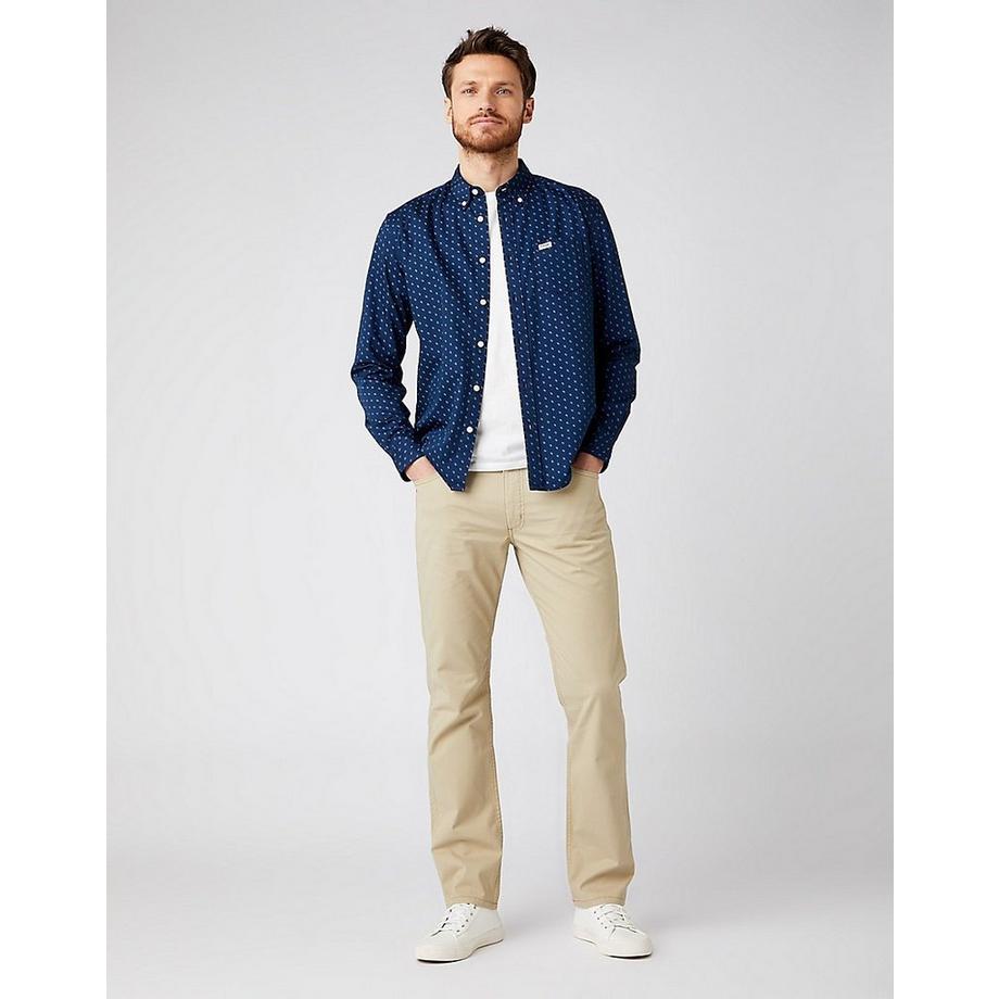 Wrangler Manche Longue One Pocket Button Down Chemise  