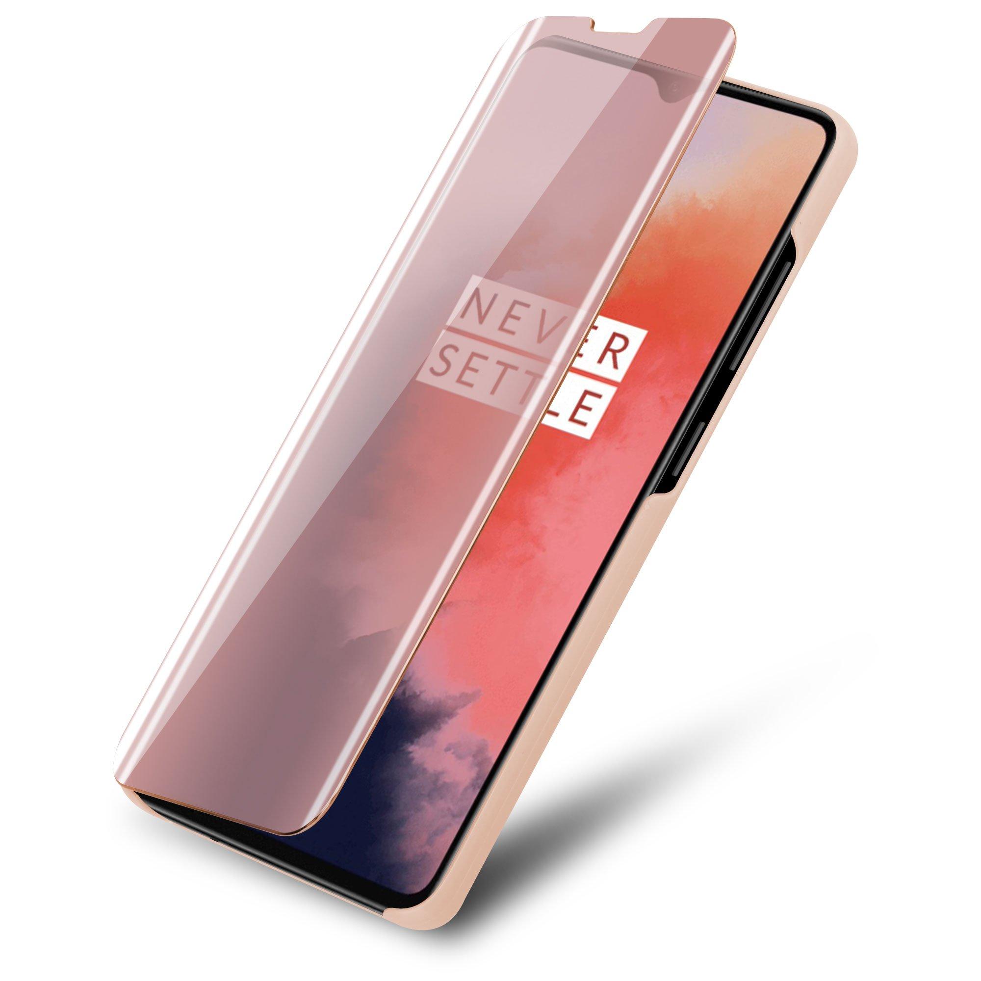 Cadorabo  Hülle für OnePlus 7T Spiegel Standfunktion 360 Grad Schutz 