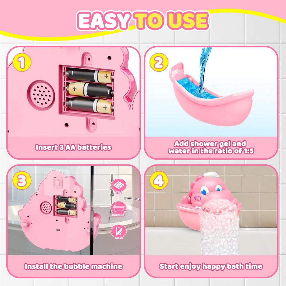 Activity-board  Badewannenspielzeug Schaumstoffmaschine Badewanne Leuchtendes Dinosaurier-Badespielzeug 