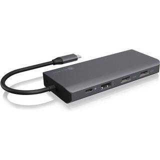 ICY Box  ICY BOX IB-DK4070-CPD Cablato USB 3.2 Gen 1 (3.1 Gen 1) Type-C Antracite, Nero 