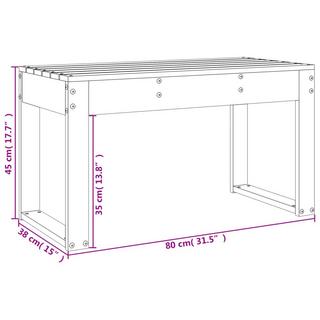 VidaXL Banc de jardin bois de pin  