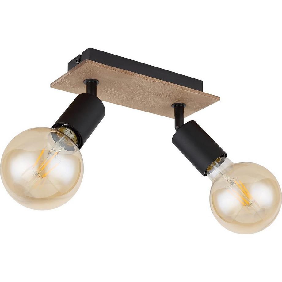 mutoni Spot Martha métal noir 2xE27  