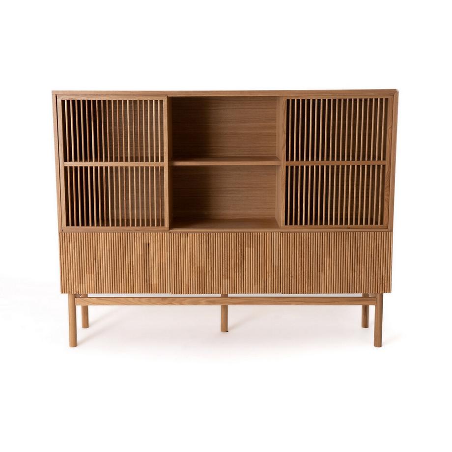 La Redoute Intérieurs Vaisselier-bibliothèque chêne et plaqué  