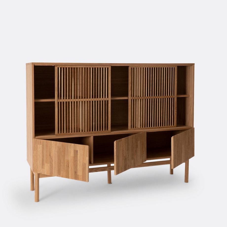 La Redoute Intérieurs Vaisselier-bibliothèque chêne et plaqué  