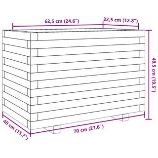 VidaXL fioriera da giardino Legno di douglas  