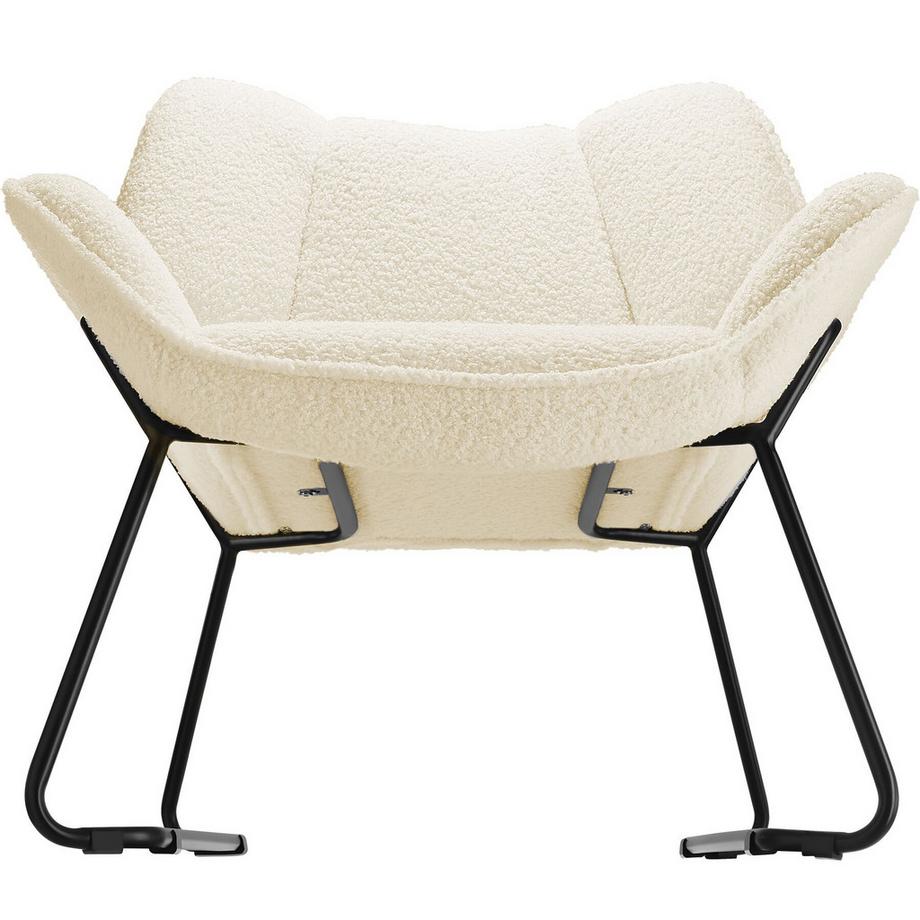 Tectake Fauteuil KJELD rembourré avec revêtement bouclé  