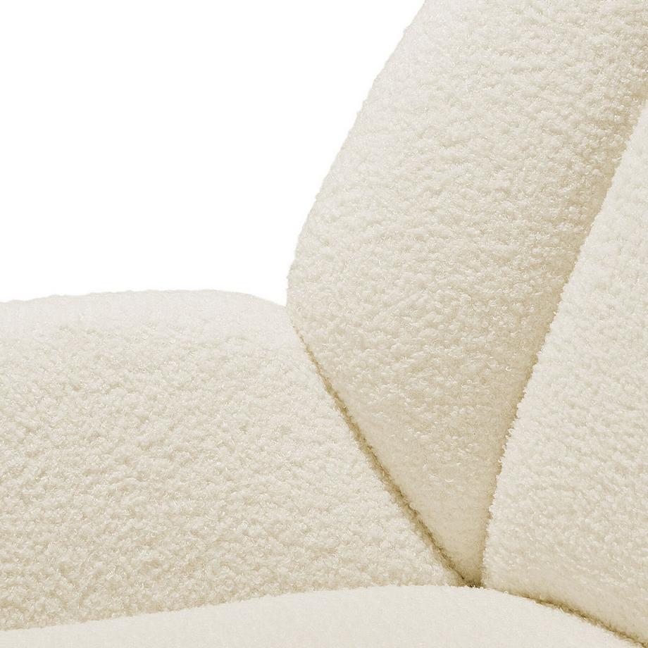 Tectake Fauteuil KJELD rembourré avec revêtement bouclé  