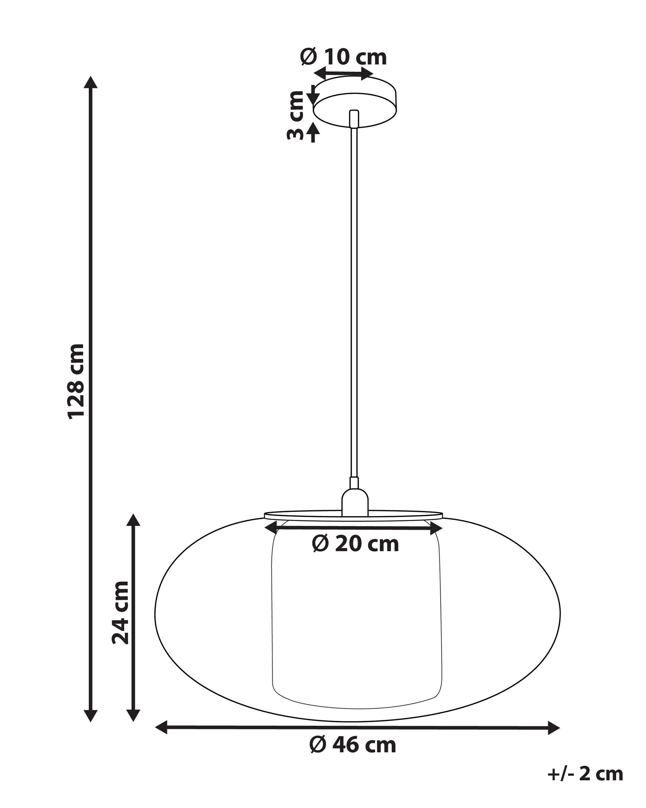 Beliani Lampe suspension en Bambou Rustique LIMBANG  