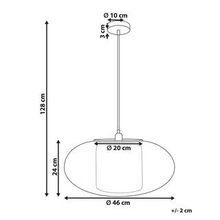 Beliani Lampe suspension en Bambou Rustique LIMBANG  