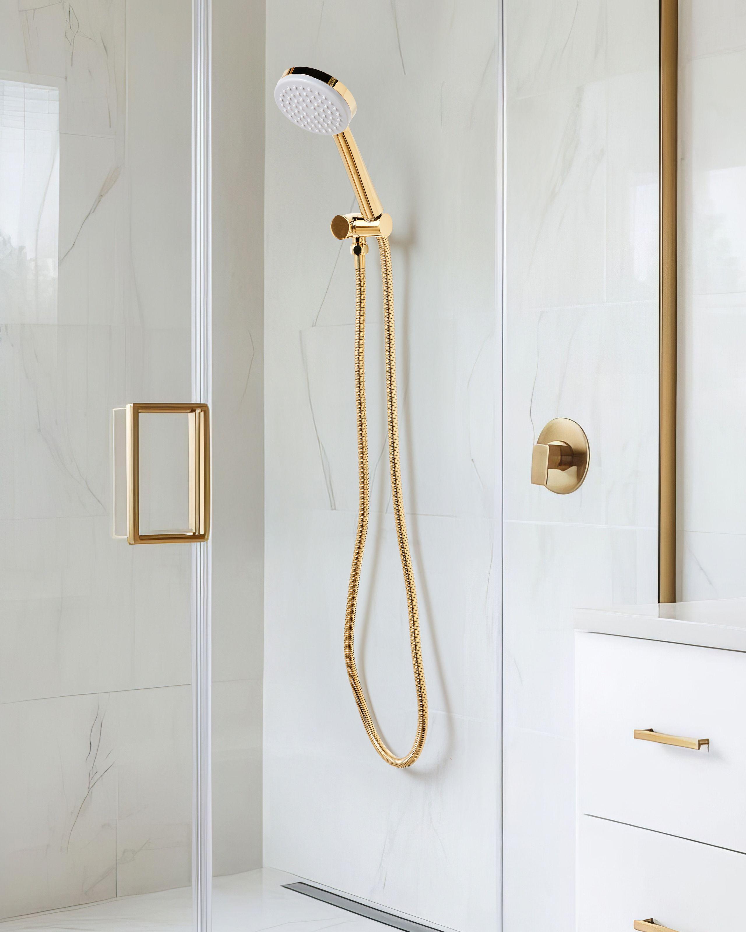 Beliani Kit doccia con soffione e flessibile en ABS (materiale sintetico resistente) Classico AYPATE  