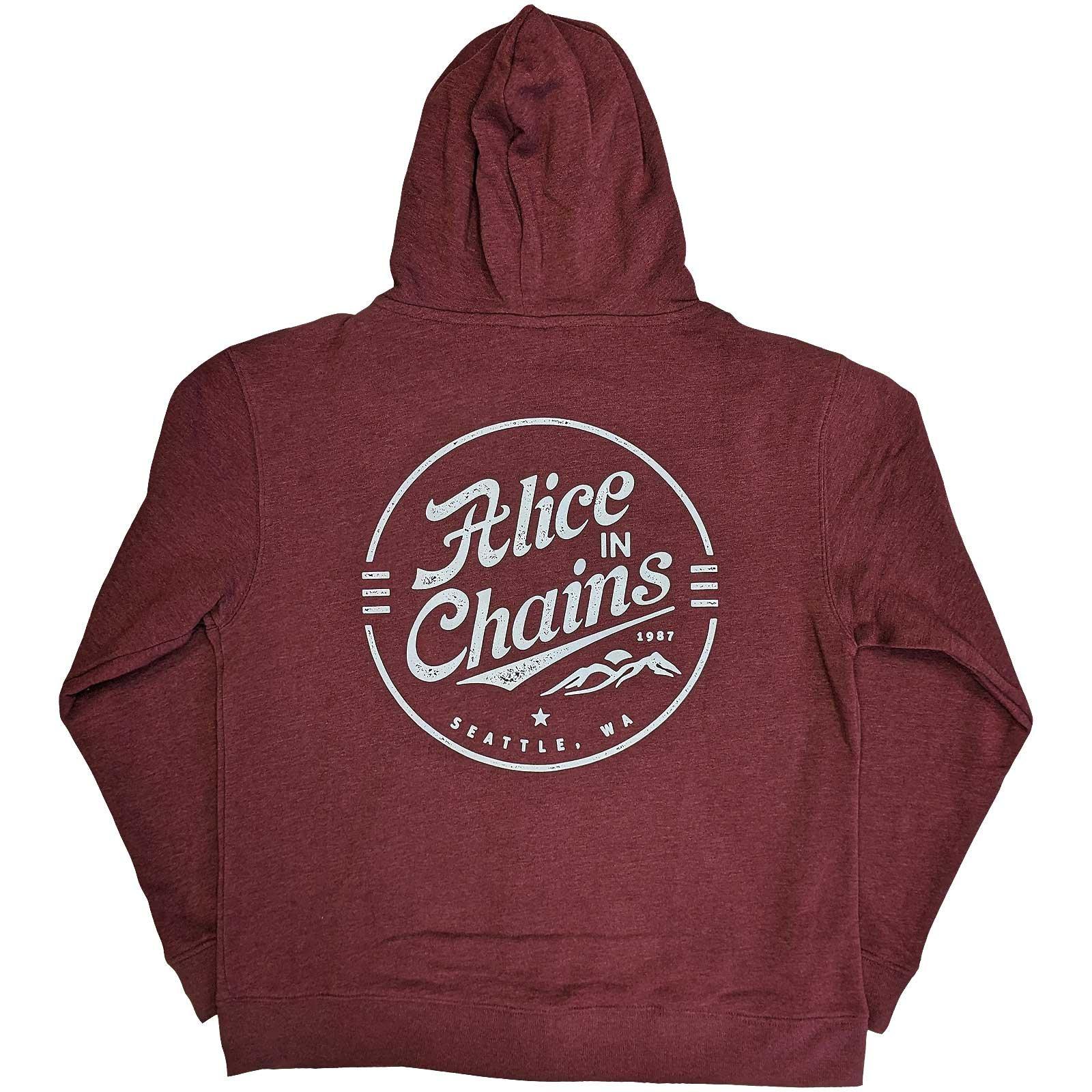 Alice In Chains  Hoodie mit durchgehendem Reißverschluss 