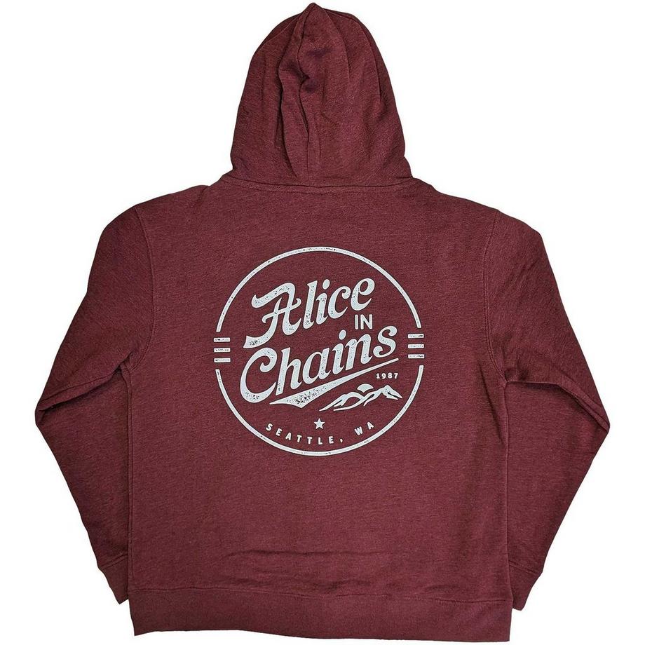 Alice In Chains Hoodie à Fermeture Éclair Intégrale  