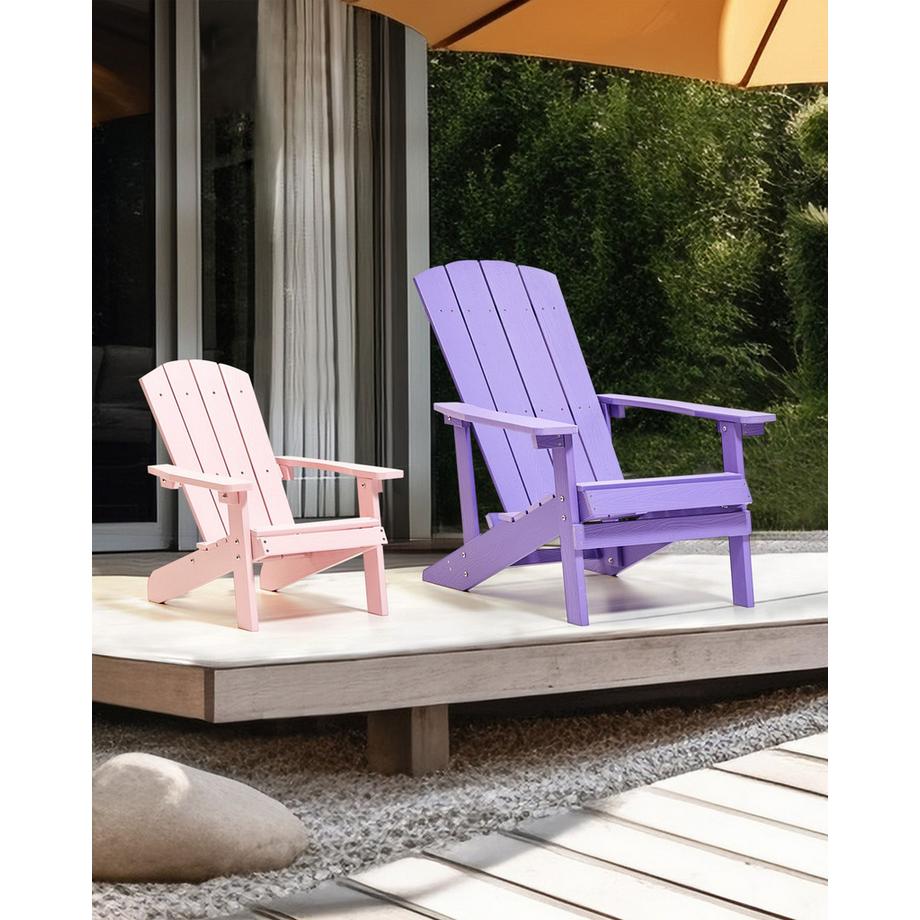 Beliani Chaise pour enfant en Bois synthétique  ADIRONDACK  