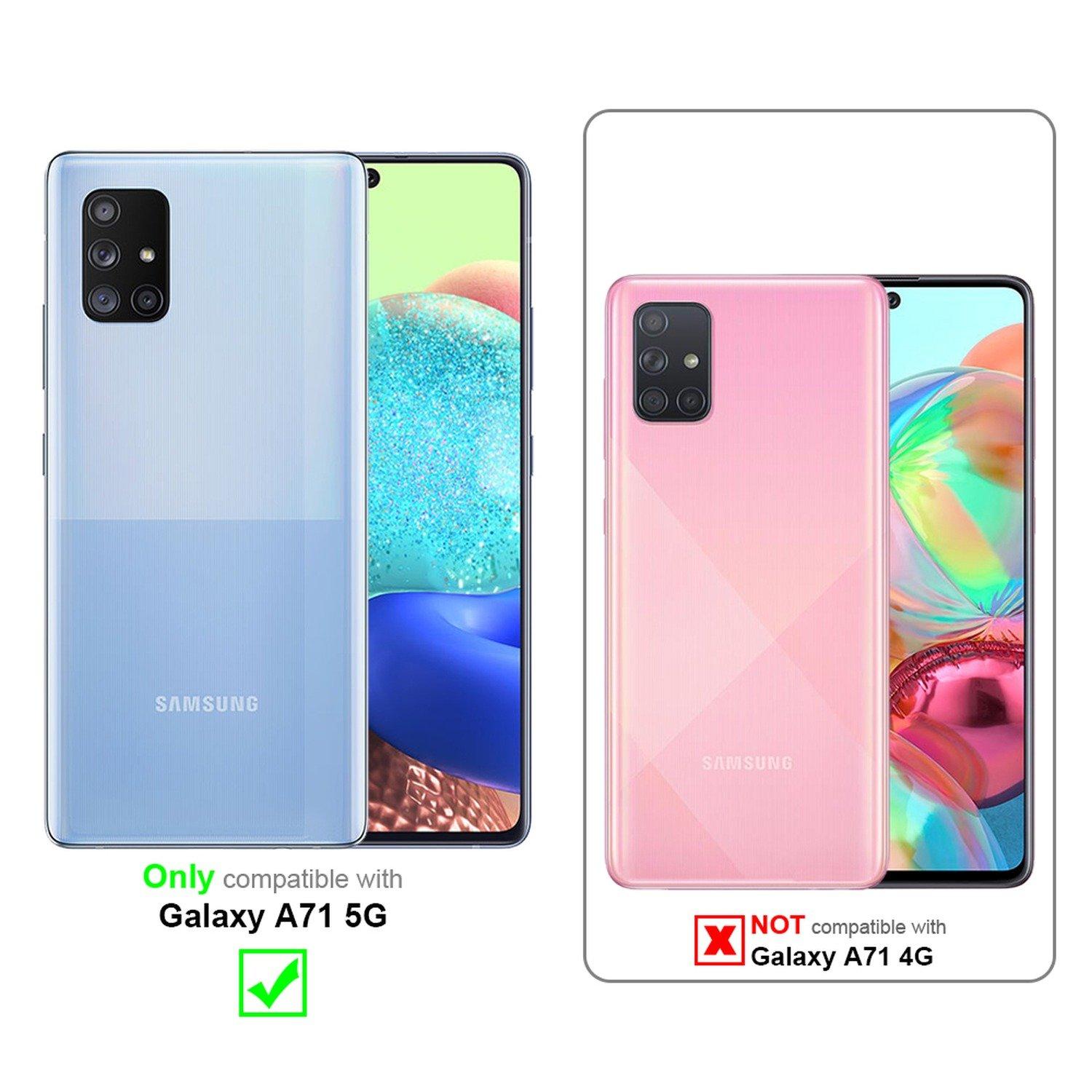 Cadorabo  Hülle für Samsung Galaxy A71 5G Standfunktion, Kartenfach 